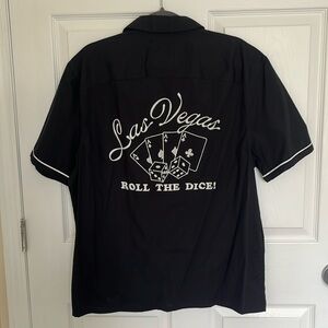 LAS VEGAS “ROLL THE DICE” short sleeve button up
